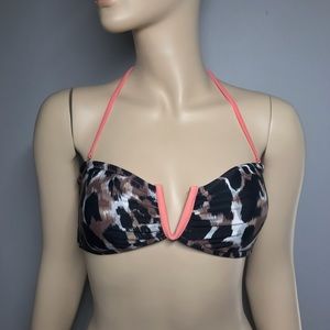 Tortoise Print Bikini Halter Top 👙